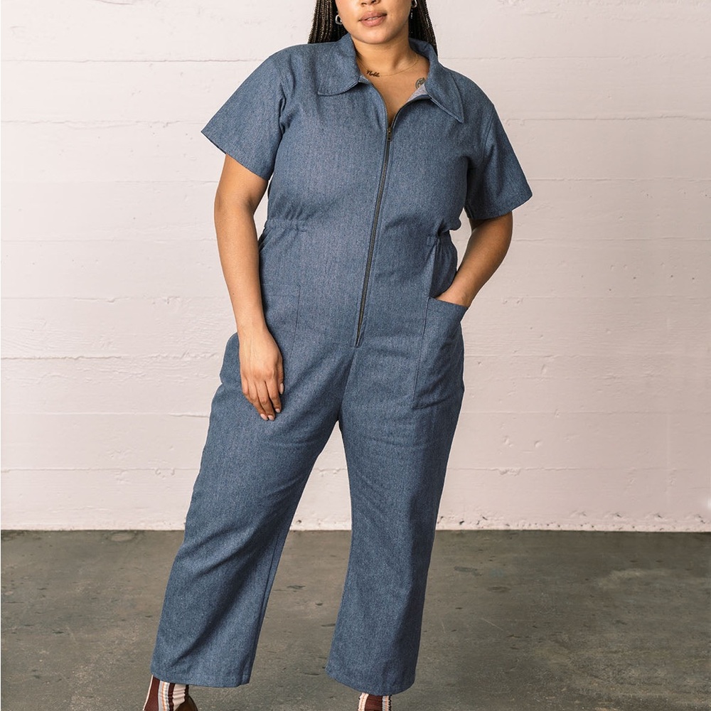 Denim Noble Utility Jumpsuit Size Medium